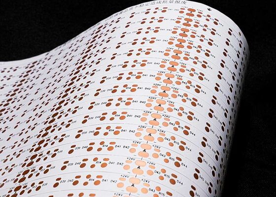 Bảng mạch linh hoạt FPCB hai mặt màu trắng 24V cho dải đèn LED tùy chỉnh