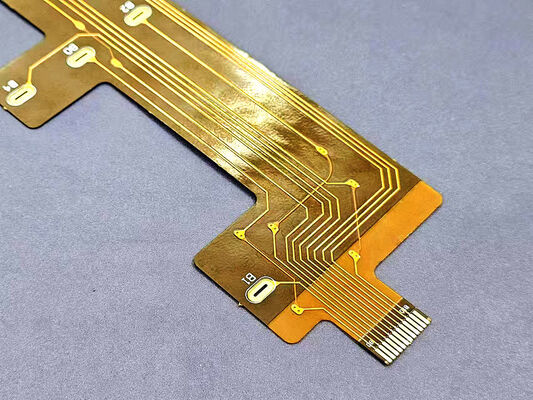 Phiên liệu FPCB màu vàng hai mặt với độ dày đồng 1 oz cho bộ sưu tập pin xe năng lượng mới