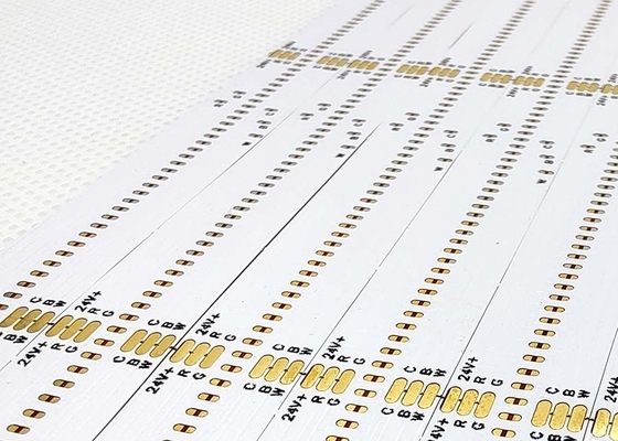 LED hai lớp COB PCB bảng mạch linh hoạt với bảng trắng và thiết kế văn bản đen
