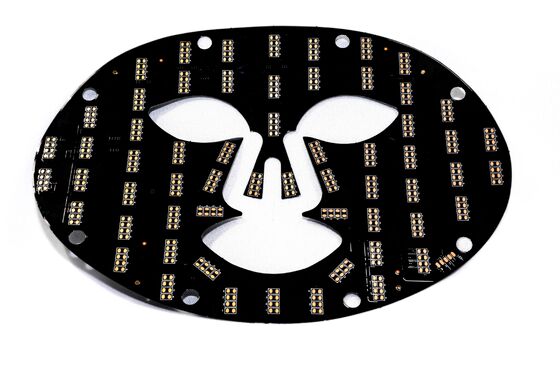 Bảng PCB mặt nạ sắc đẹp LED hai lớp có thể tùy chỉnh với mức bảo vệ cháy V0 cho chăm sóc da tối ưu