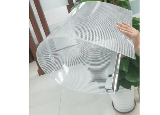 Màn hình LED trong suốt linh hoạt tùy chỉnh với độ sáng 1600+ Nits, chống nước IP65 và bảng mạch hai lớp cho quảng cáo ngoài trời