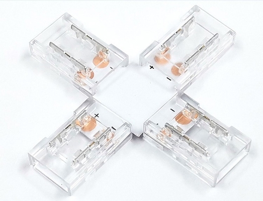 Ánh sáng băng COB trong suốt hình chữ thập với 8mm 10mm kết nối dẫn điện cao.