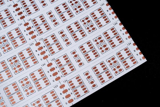 LED 5050RGB cho bảng mạch dải LED Lớp hai LED Dải FPC Board& 240mmx500mm FPCB& 5050 Bốm đồng RGB Dòng hai